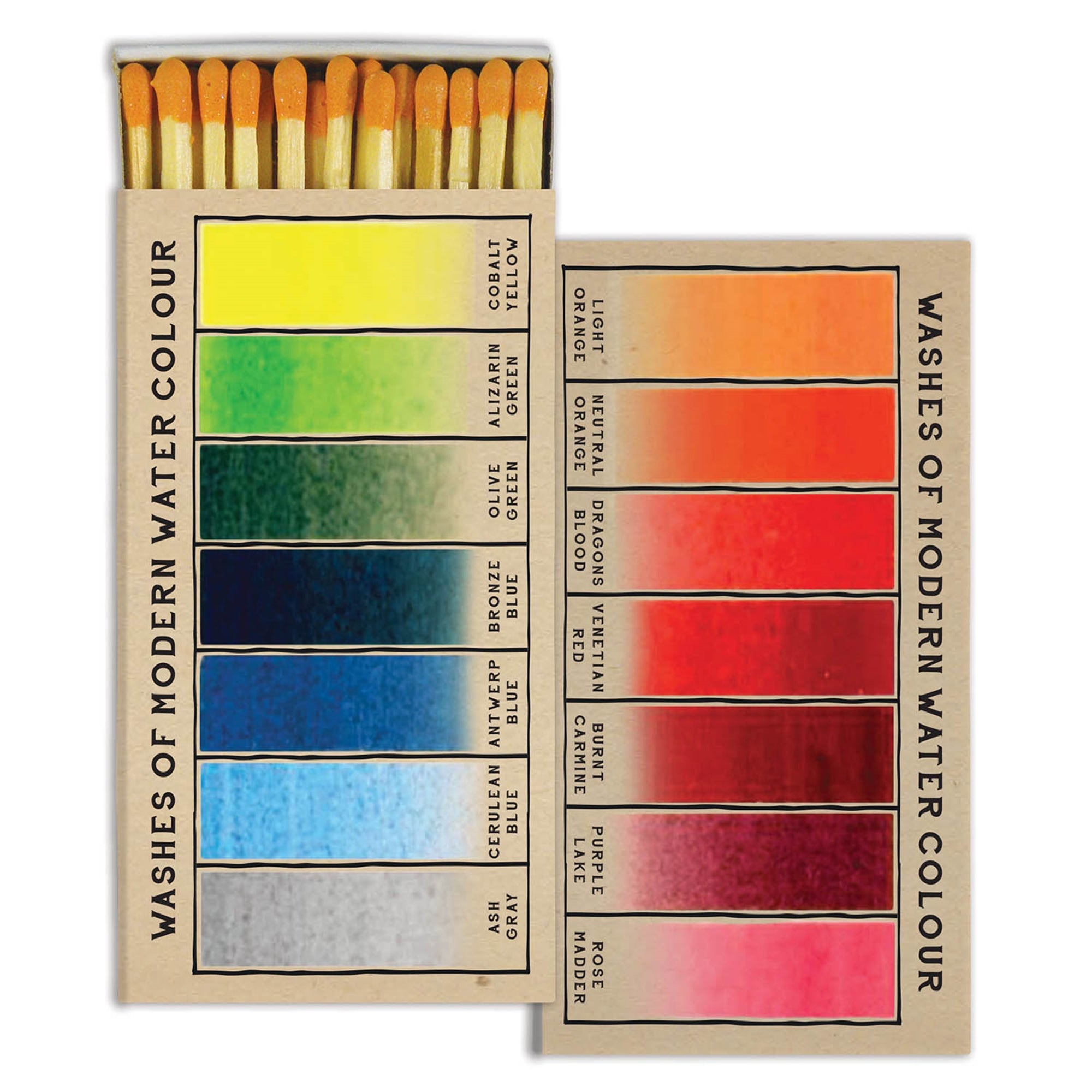 watercolor swatches matchbox