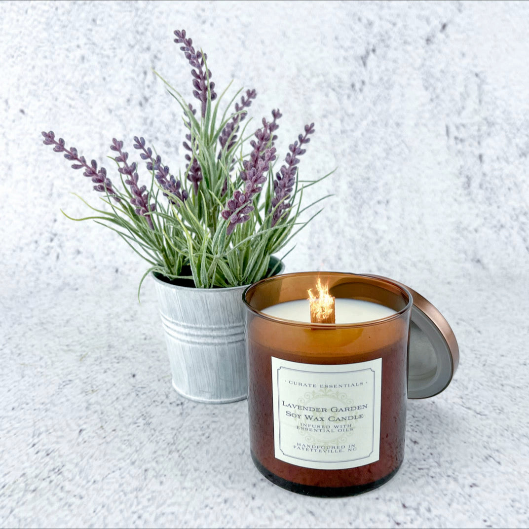 Lavender Garden Soy Wax Candle
