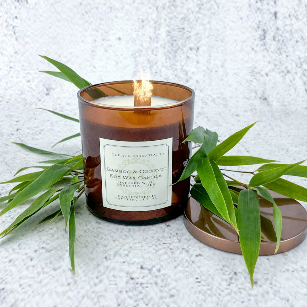 Bamboo and Coconut Soy Wax Candle