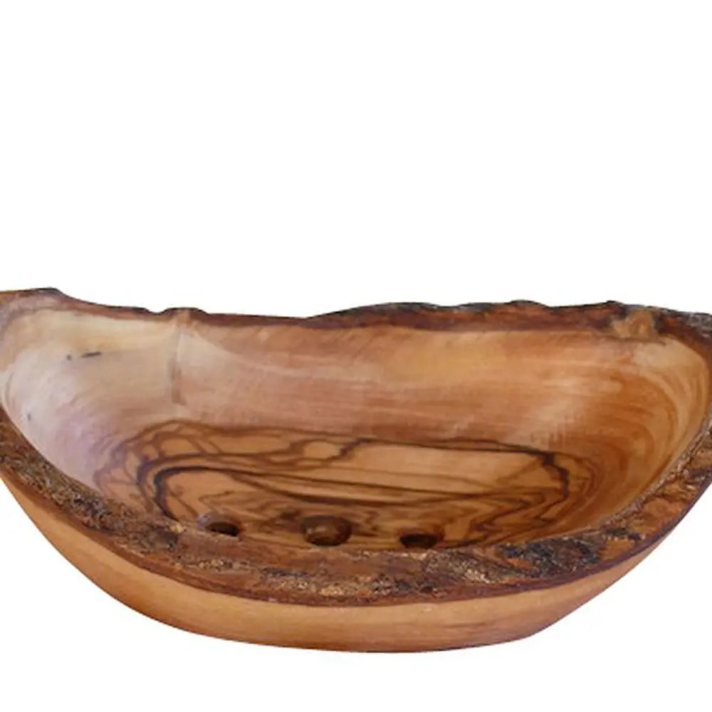 Olive wood soap dish