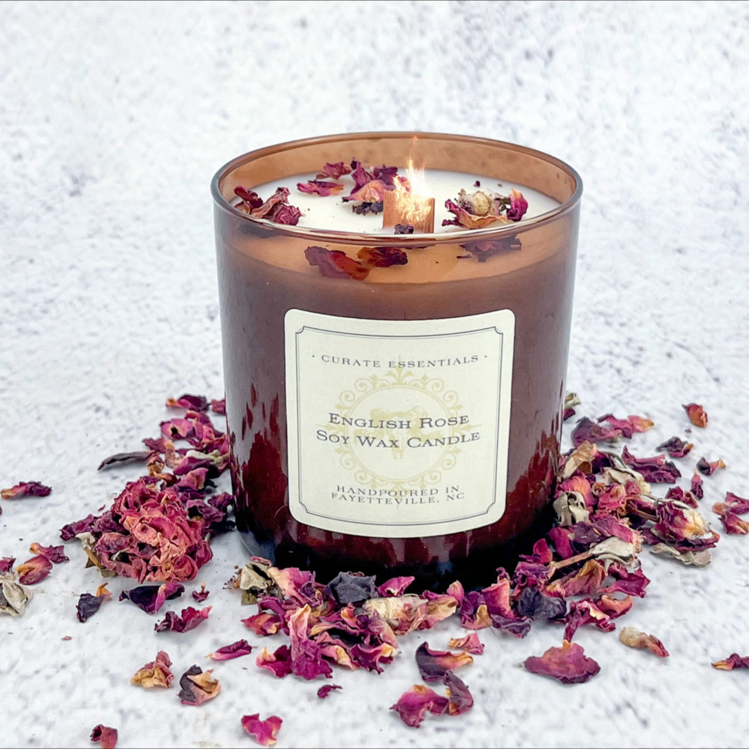 English Rose Soy Wax Candle