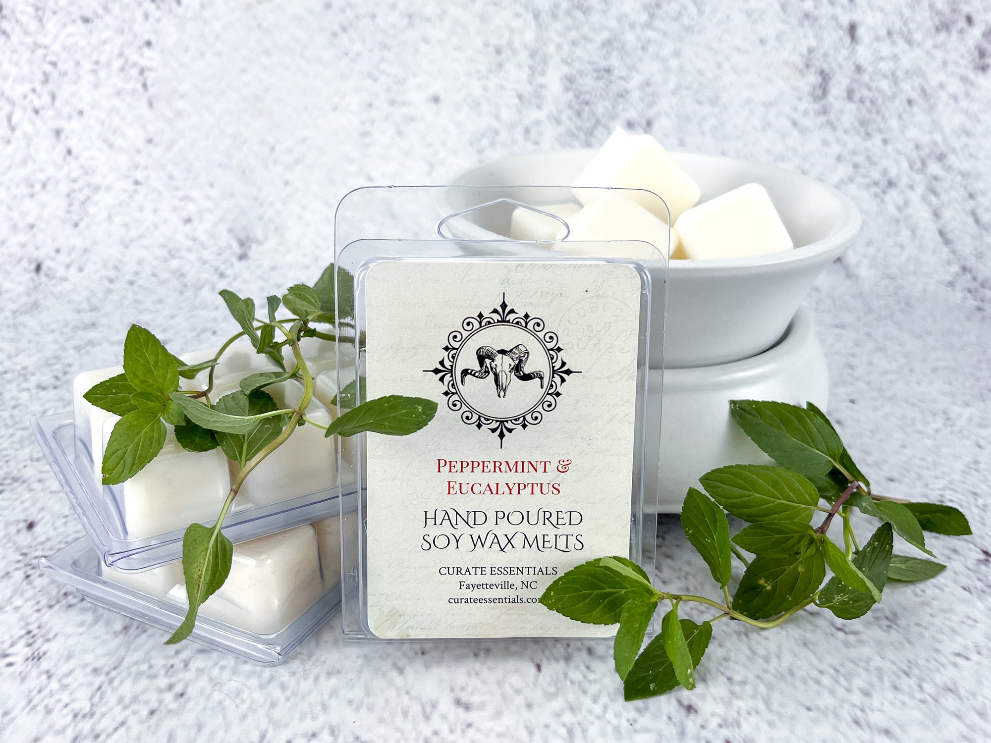 Peppermint Eucalyptus Soy Wax Melt - Refreshing and Invigorating