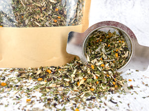 Lactation suppression tea