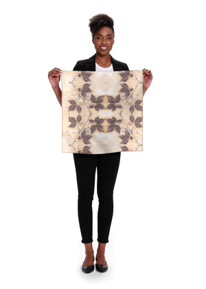 eco print cotton scarf "leigh"
