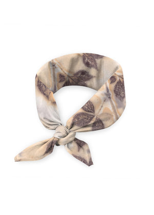 eco printed cotton scarf "leigh"
