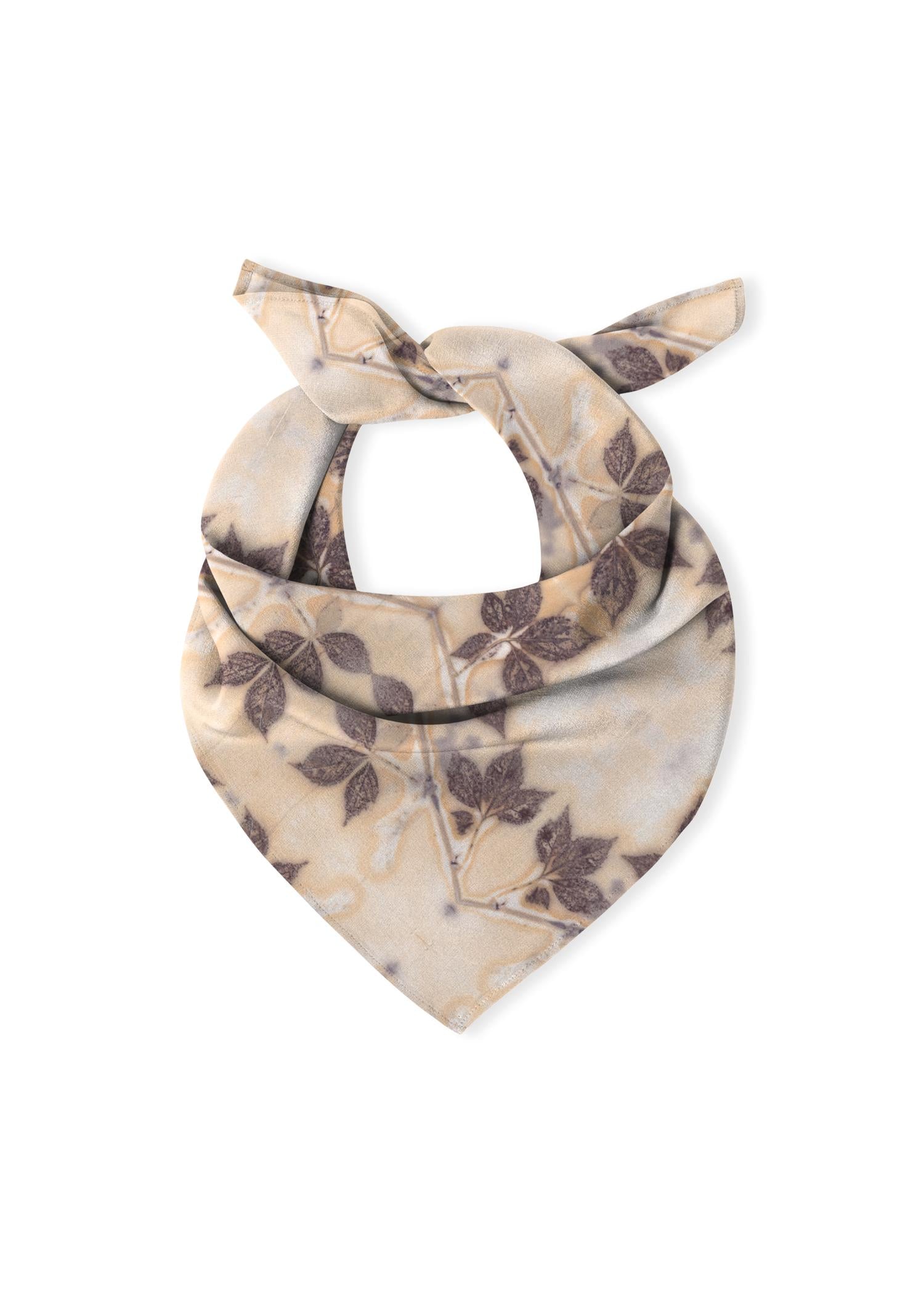 eco printed cotton scarf "leigh"