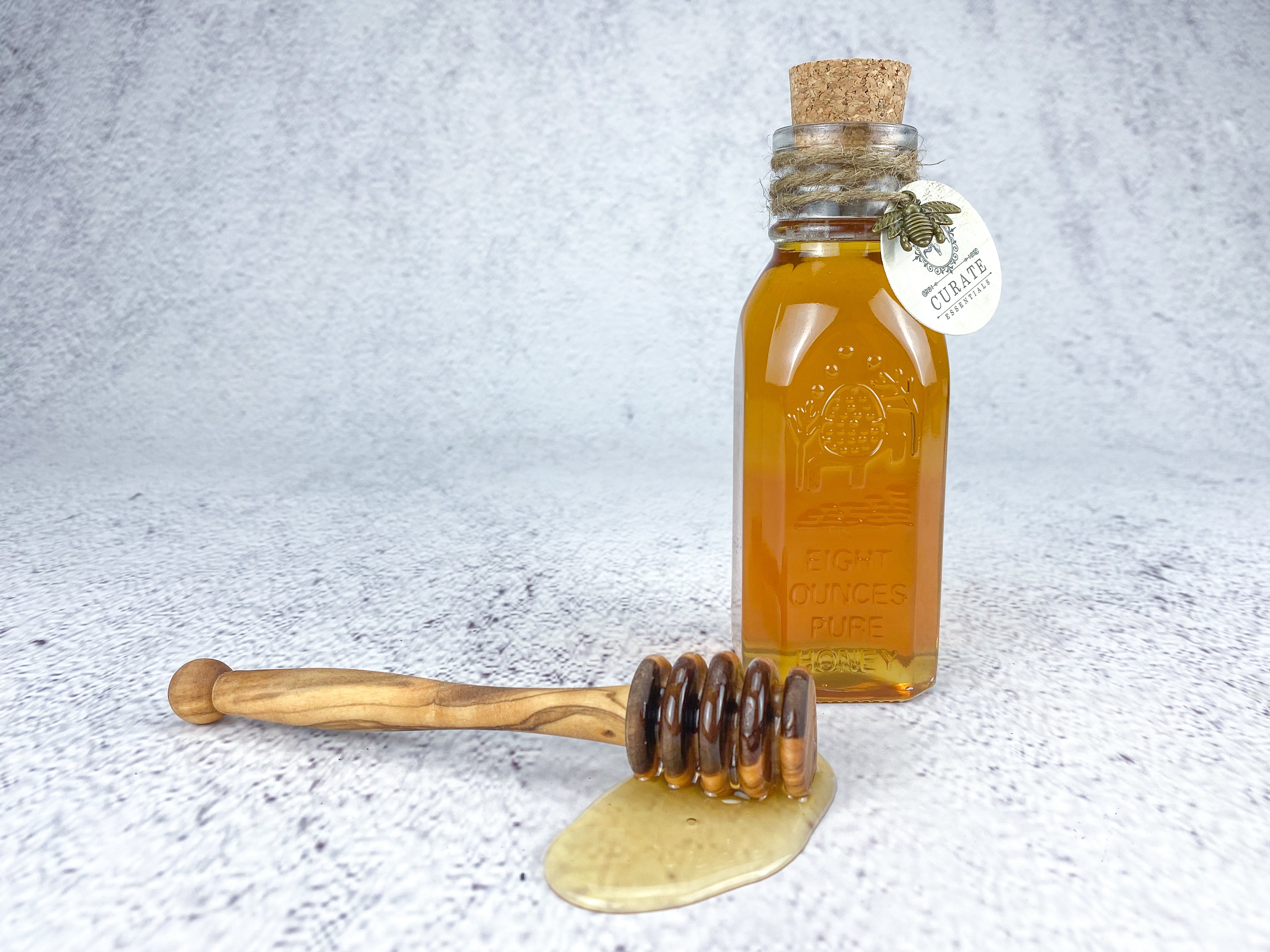 8 oz Honey in Glass Muth Jar
