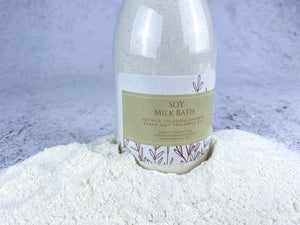 soy milk- vegan milk bath
