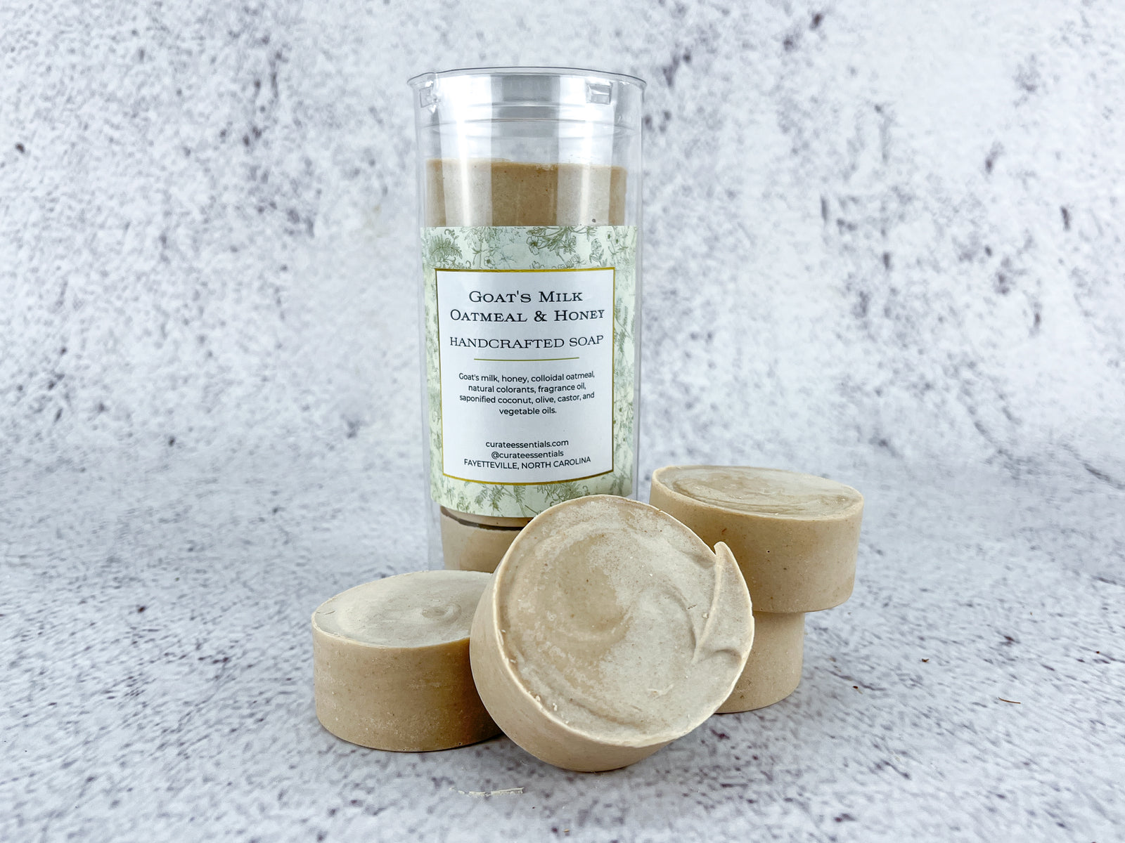 Goat's Milk, Oatmeal and Honey Soap Rounds