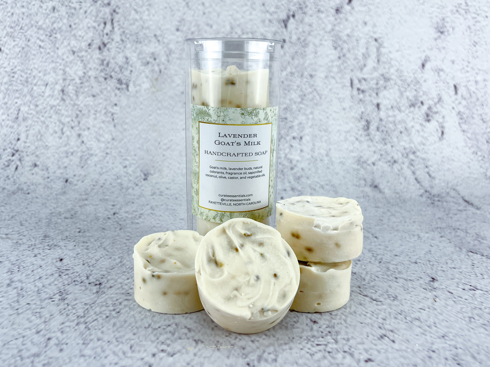 Lavender Goat’s Milk Soap Rounds