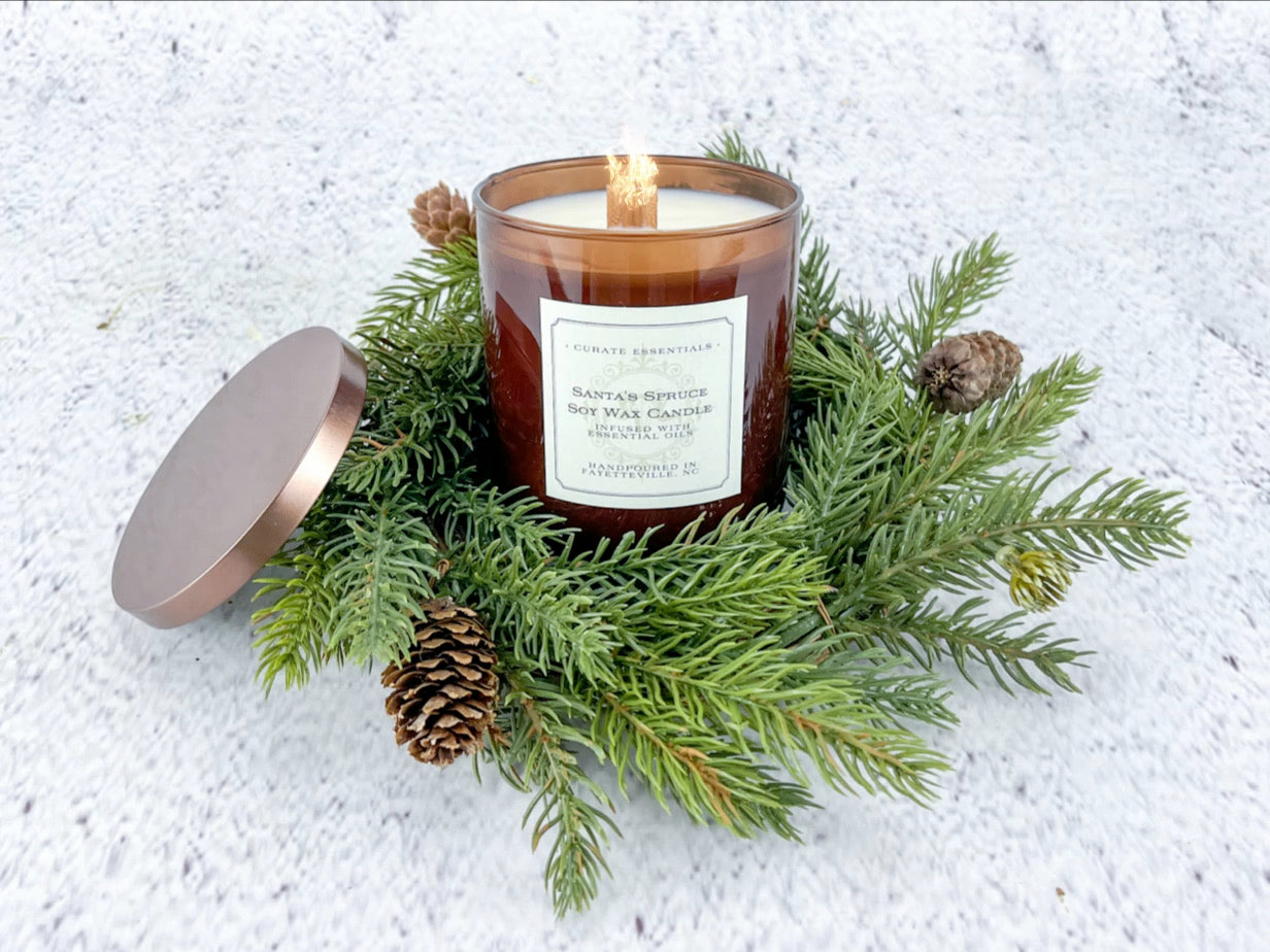 Santa’s Spruce Soy Wax Candle