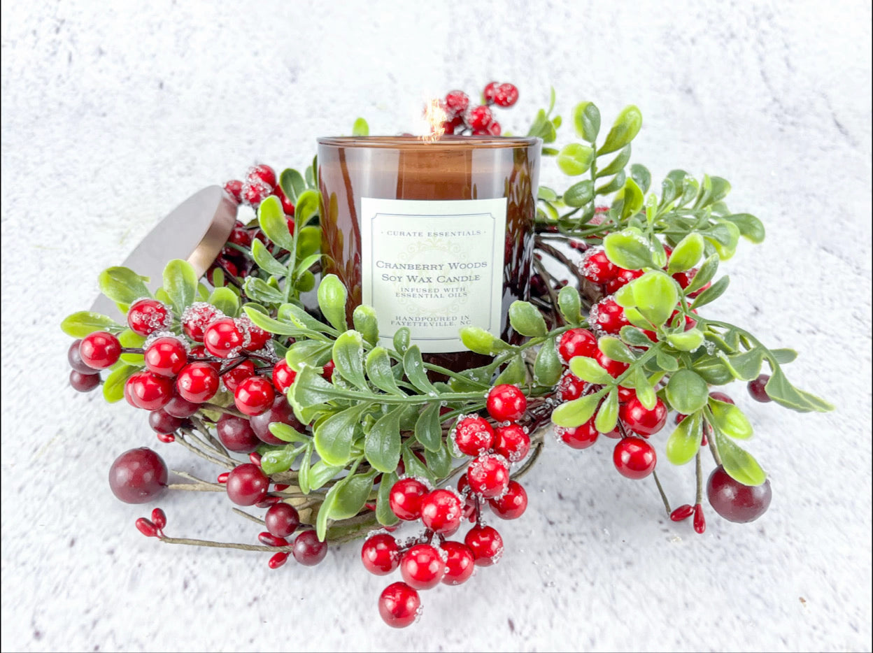 Cranberry Woods Soy Wax Candle
