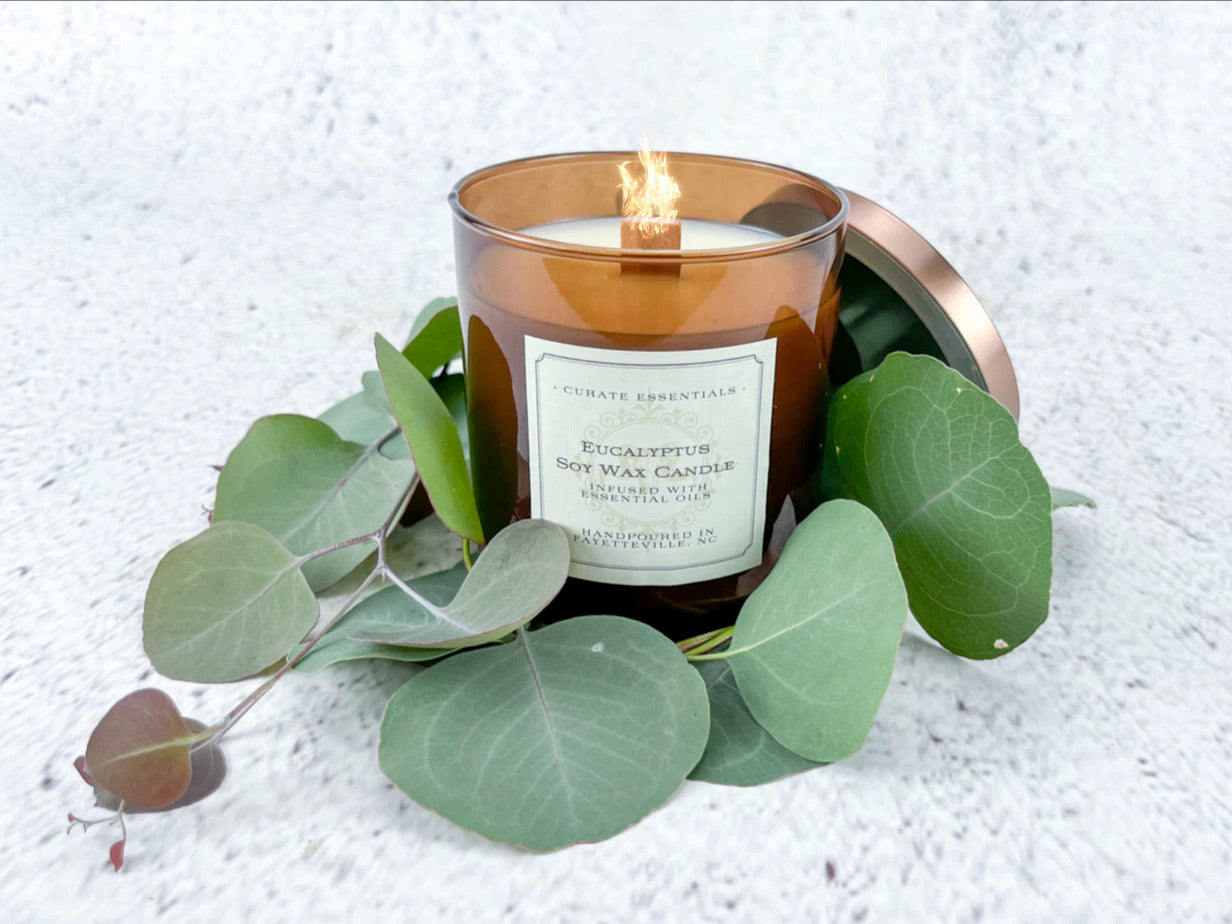 White Eucalyptus Soy Wax Candle