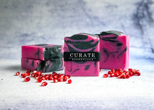 pomegranate and black currant soap